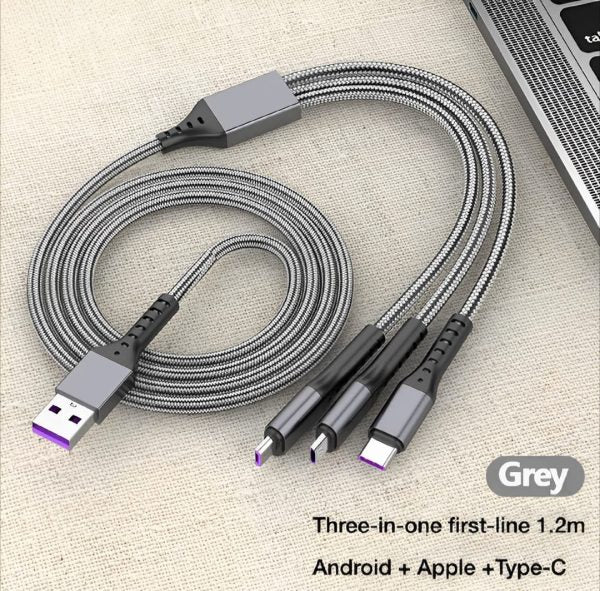 3 In 1 Usb Fast Charging Cable