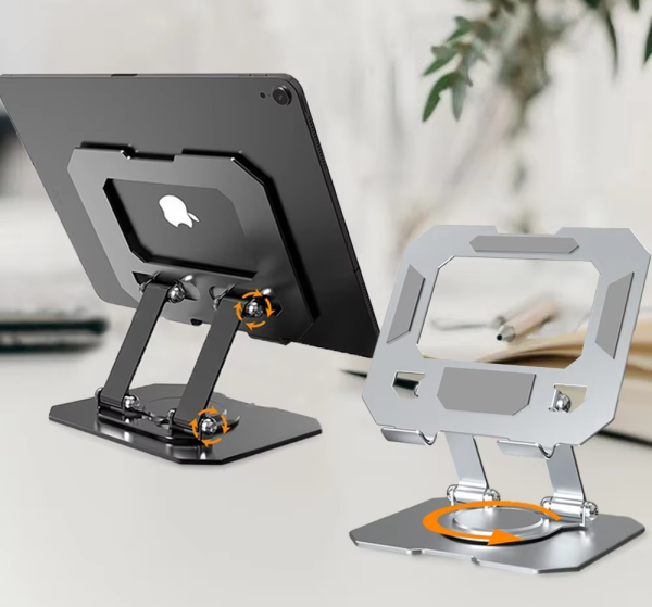 Tablet & Mobile Stand Adjustable, Foldable, And Portable Desk Mount With Cooling