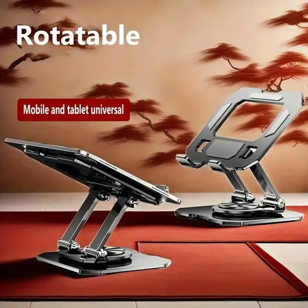 Tablet & Mobile Stand Adjustable, Foldable, And Portable Desk Mount With Cooling