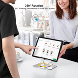 Tablet & Mobile Stand Adjustable, Foldable, And Portable Desk Mount With Cooling