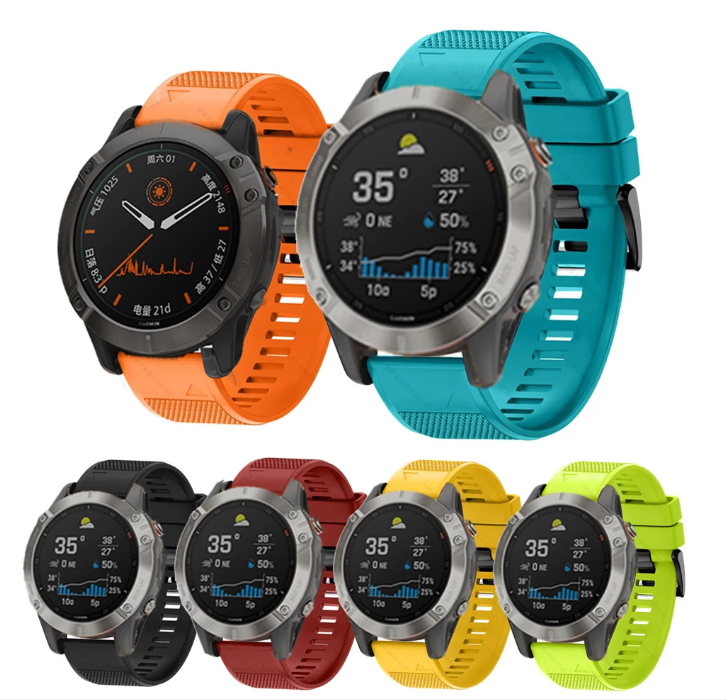 Smart Watch Band Straps for Garmin Fenix 6 6S 6X 5X 5 5S 3 3HR Forerunner 935 945 Quick Fit Release Silicone Strap 22mm