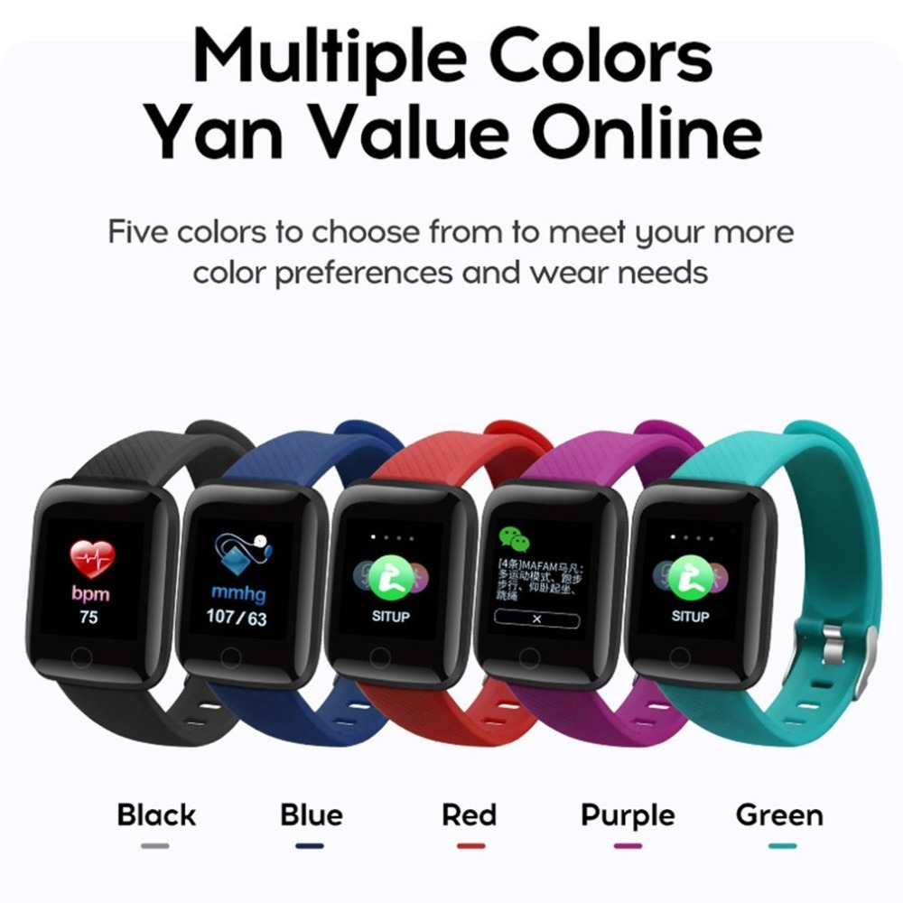 Smart Watch Wrist Band Bracelet Blood Pressure Sport Wristband Fitness Smart Watch