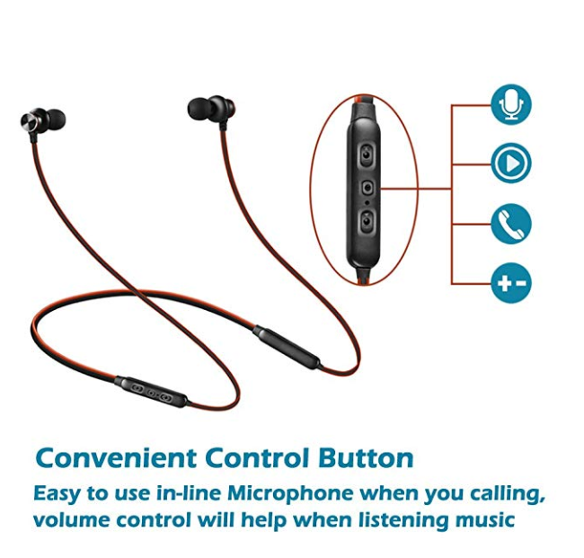Sport Neck Band bluetooth Earphone Wireless with 8 Hours Working Time for Running