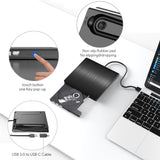 External CD DVD Drive USB 3.0 Portable Optical Burner Player Writer DVD ROM RW for Desktop for Laptop Optical Drive