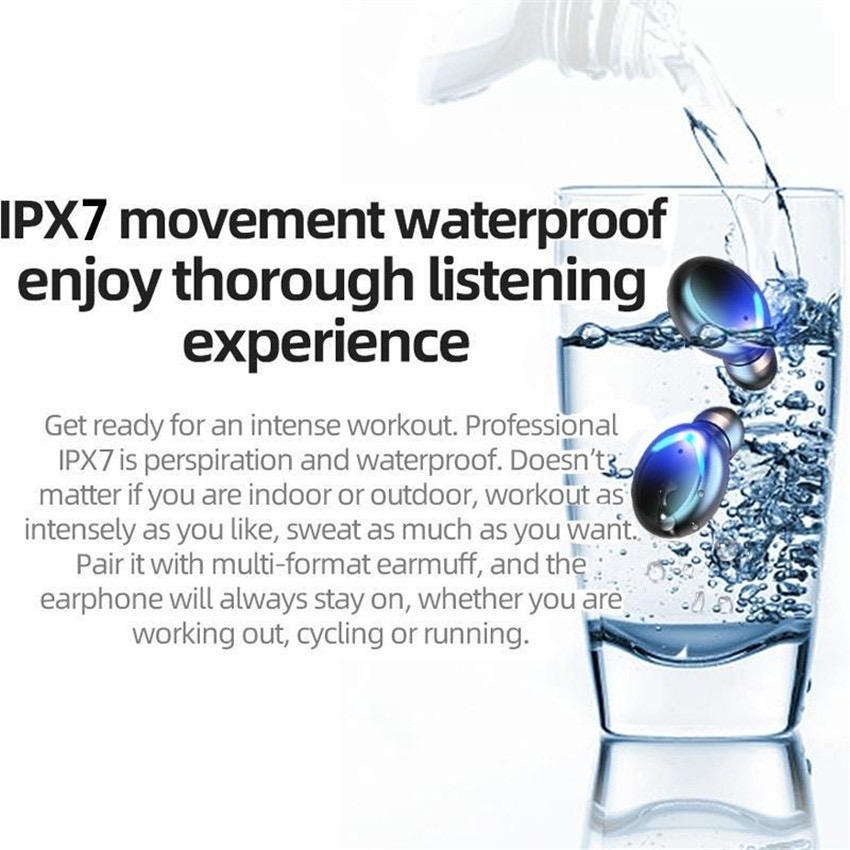 TWS F9 Earbuds Earphone BT 5.0 Wireless Hifi Stereo Audifono Auriculares Waterproof in Ear Headsets F9-5C