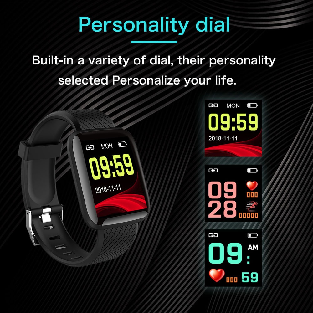 Smart Watch Wrist Band Bracelet Blood Pressure Sport Wristband Fitness Smart Watch