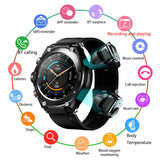 Relogio Smartwatch V22 Touch Button Activate Voice Assistant RTC Time Set Earphone Watch