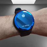 Digital Watch With Apple Logo For both Men And Women