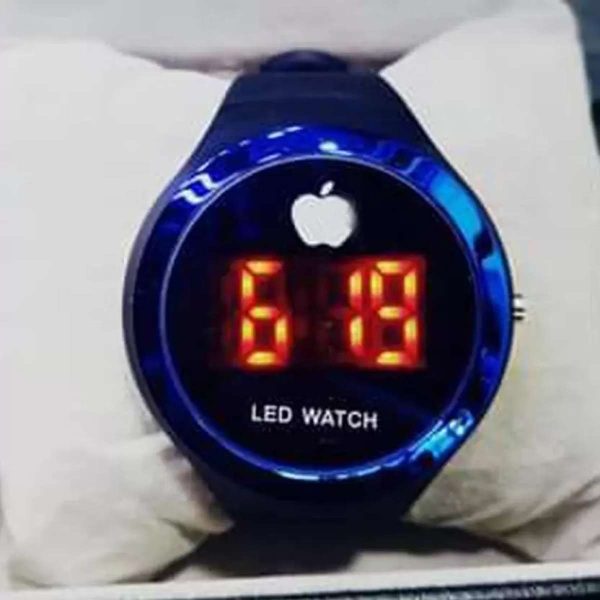 Digital Watch With Apple Logo For both Men And Women