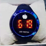 Digital Watch With Apple Logo For both Men And Women